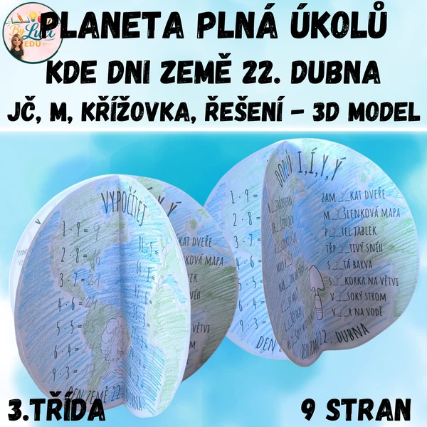 Planeta plná úkolů ke Dni Země 22.4. pro 3. třídu