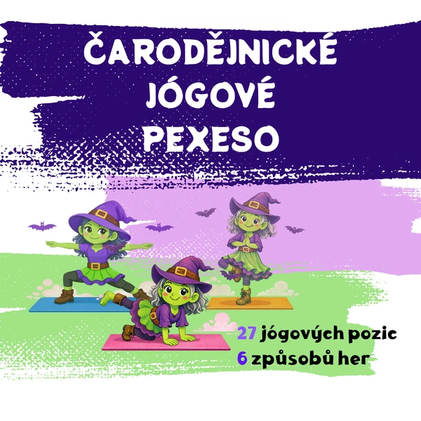 Čarodějnické jógové pexeso