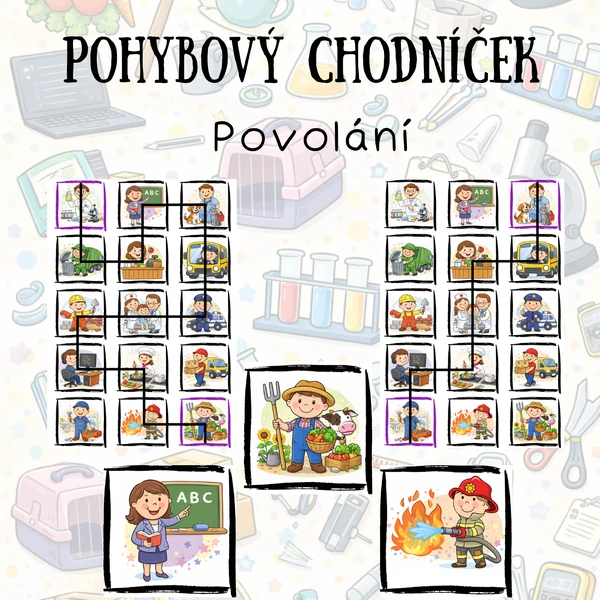 Pohybový chodníček - Povolání