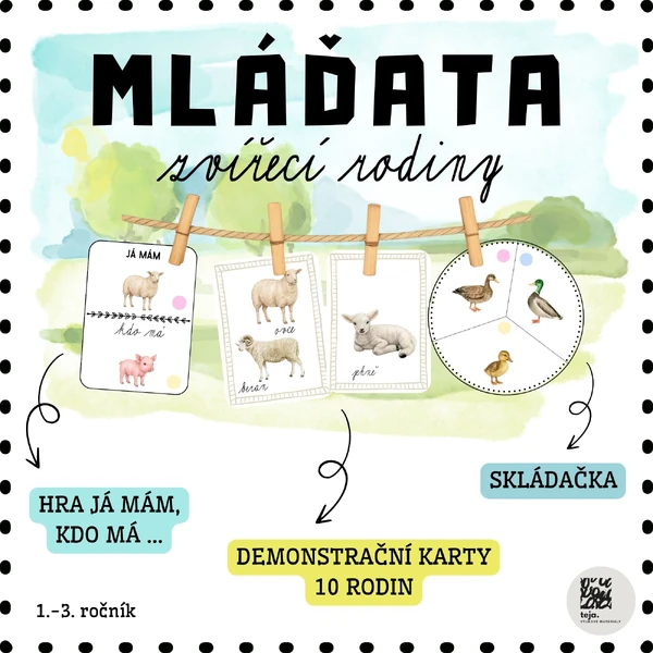 Mláďata a zvířecí rodiny - balík aktivit