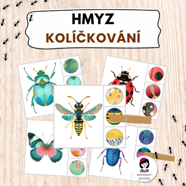 Hmyzí kolíčkování | poznávání detailů | kolíčkování | hmyz