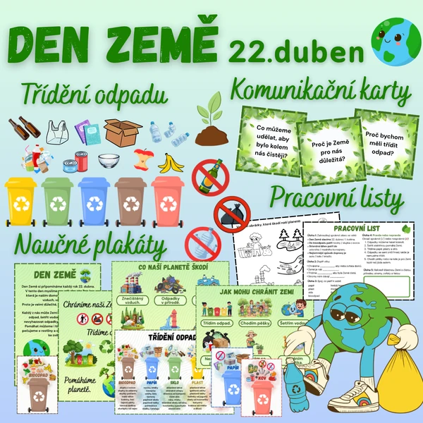 Den Země, 22. duben - odpad a třídění odpadu