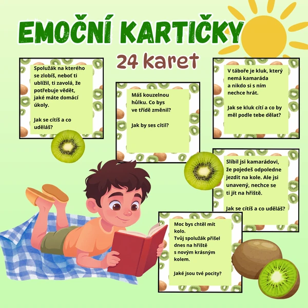 Emoční a komunikační kartičky vhodné na ranní kruh