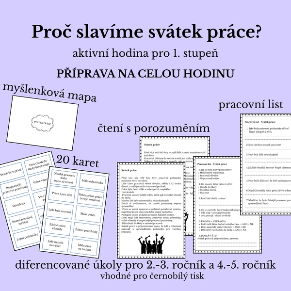 Proč slavíme Svátek práce? (1. stupeň ZŠ)