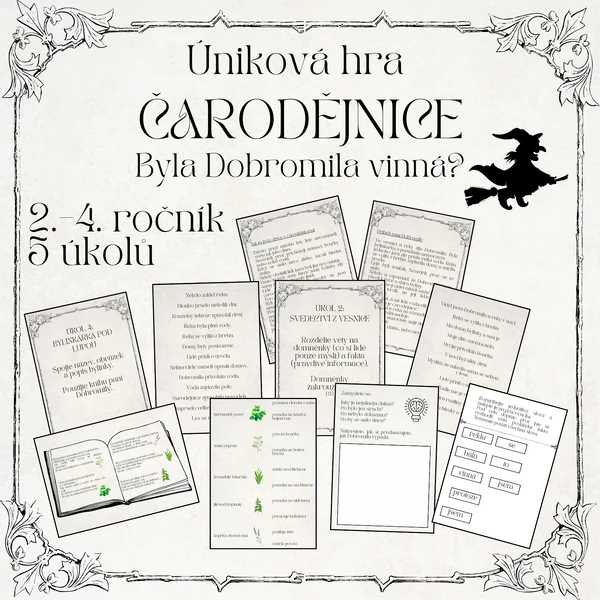 Úniková hra – Čarodějnice: Byla Dobromila vinná? (2.–4. ročník)