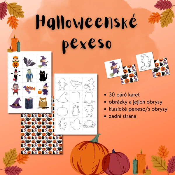 Halloweenské pexeso