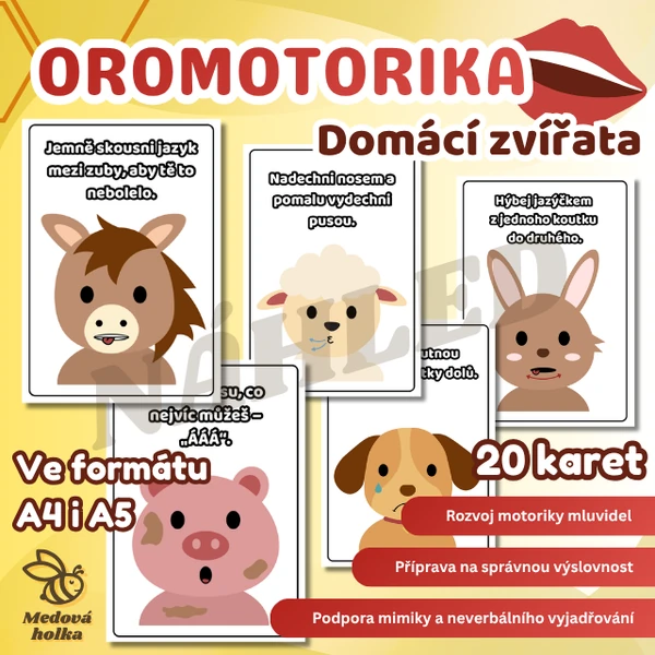 Oromotorika - Domácí zvířata (farma)