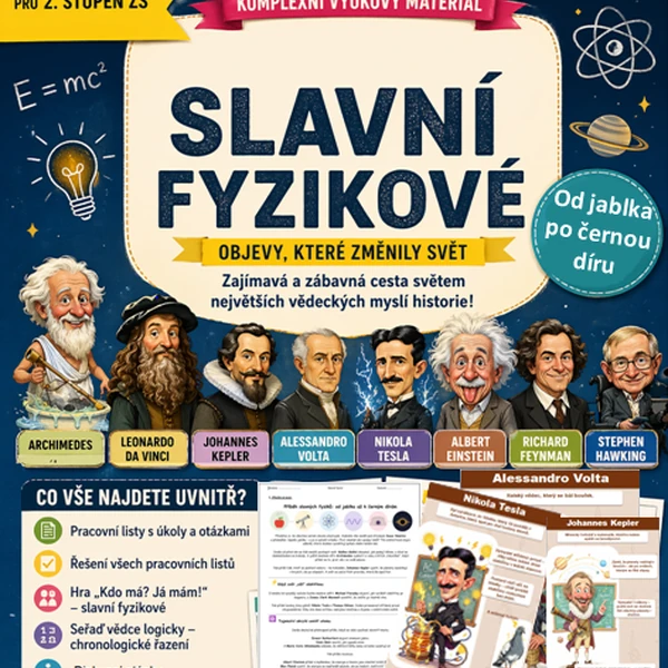 Slavní fyzikové: Od jablka až po černou díru