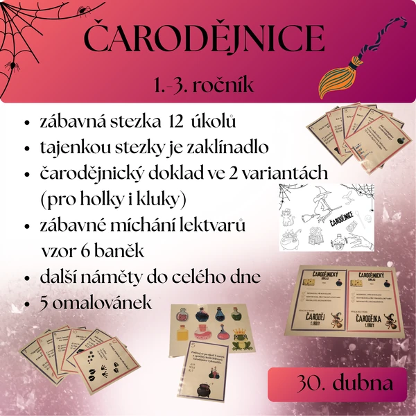 ČARODĚJNICE – zábavná stezka 1.–3. ročník