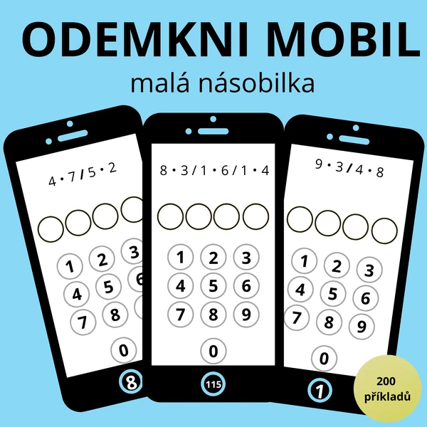 Odemkni mobil – malá násobilka