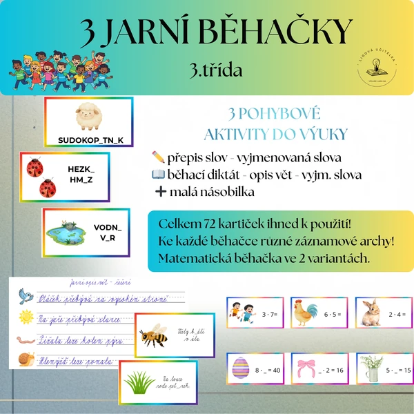 3 jarní běhačky do výuky 3. třída