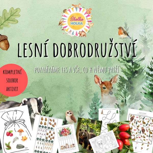 Lesní dobrodružství - Poznáváme les a vše, co k němu patří