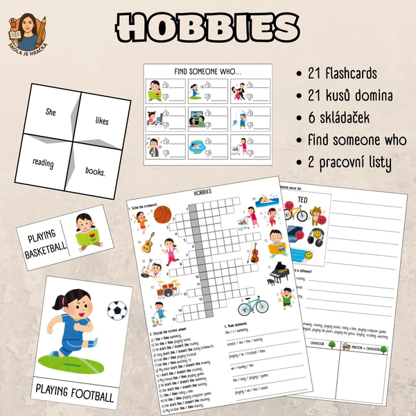 Hobbies - soubor aktivit