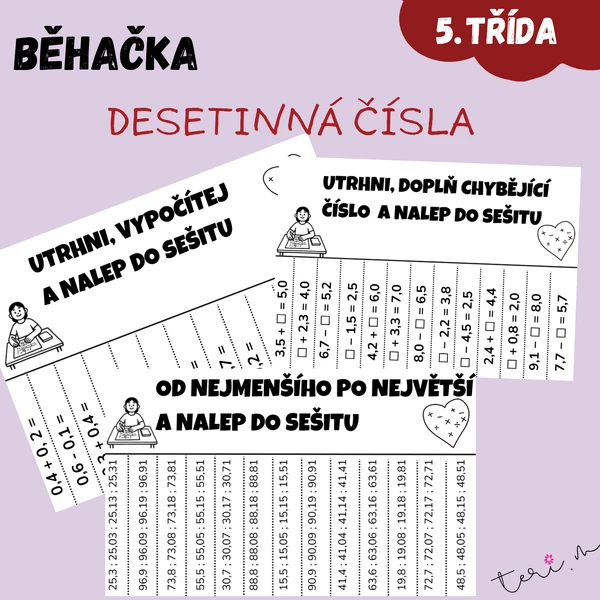 DESETINNÁ ČÍSLA - běhačka