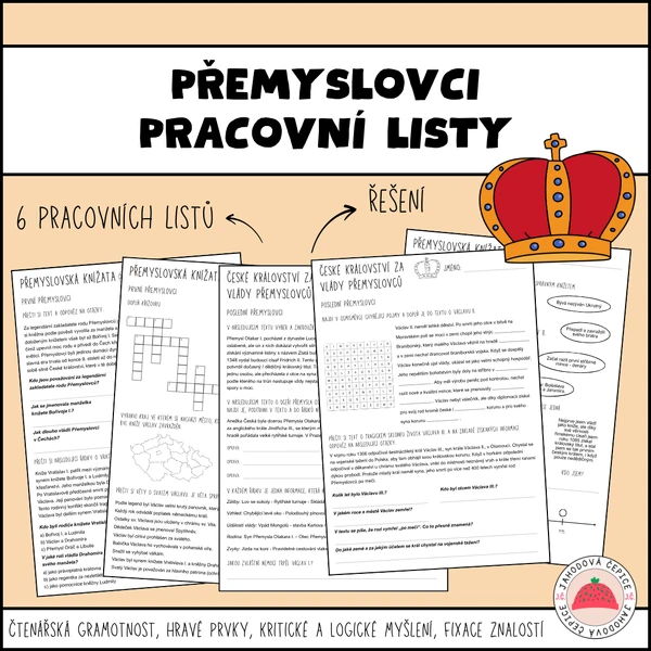 Přemyslovci - pracovní listy