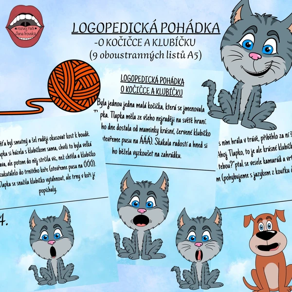 LOGOPEDICKÁ POHÁDKA: O KOČIČCE A KLUBÍČKU
