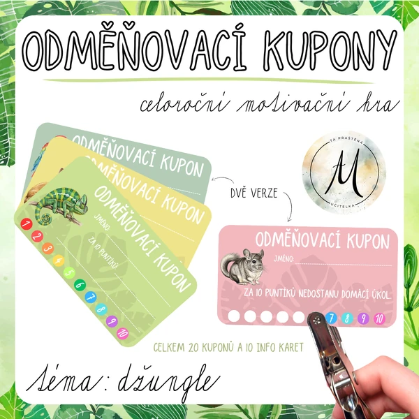 ODMĚŇOVACÍ KUPONY - celoroční motivační hra