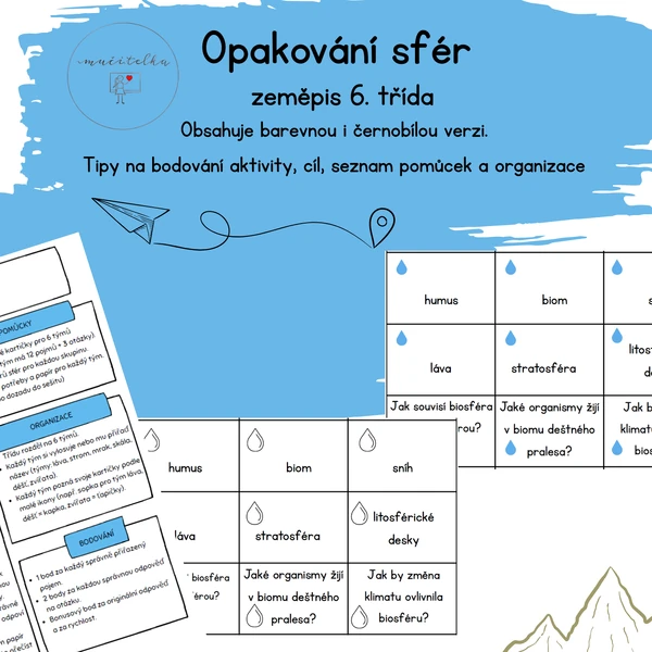 Běhací hra: opakování sfér Země