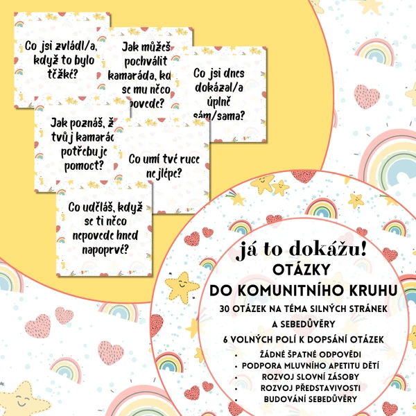 Otázky do komunitního kruhu - Já to dokážu! (sebevědomí, silné stránky)