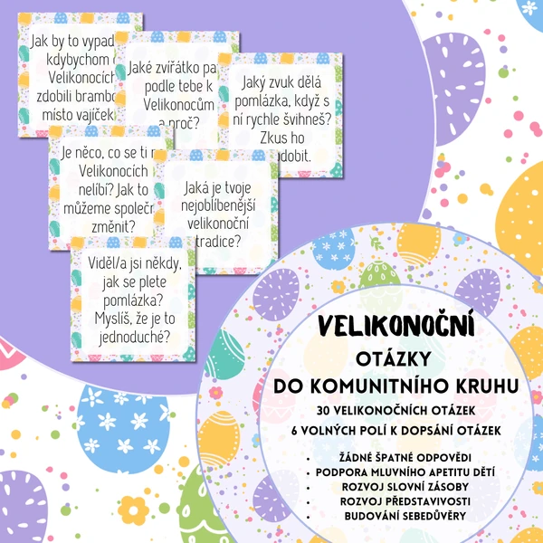 Otázky do komunitního kruhu - Velikonoce