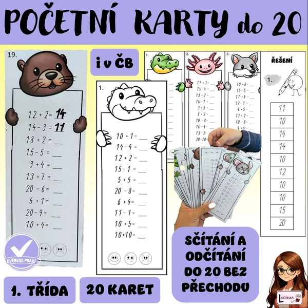 Početní kartičky do 20