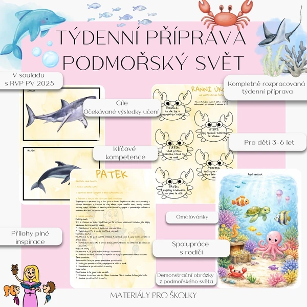 Týdenní příprava - Podmořský svět