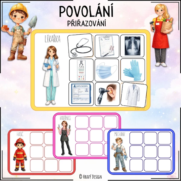Povolání - přiřazování