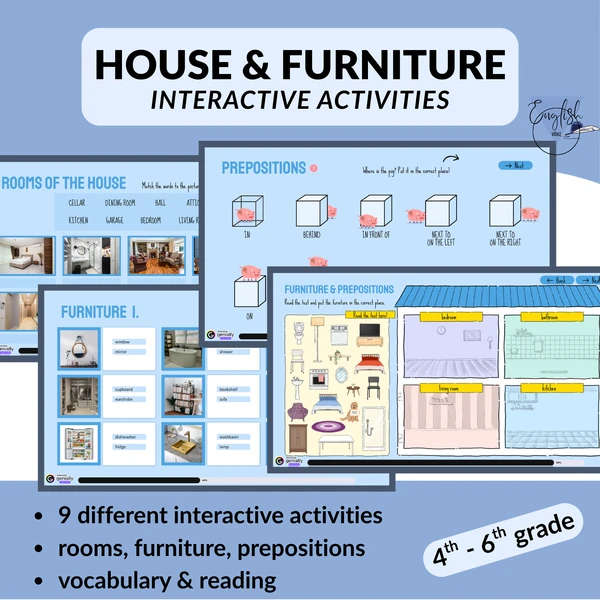 House & Furniture Interactive Activities