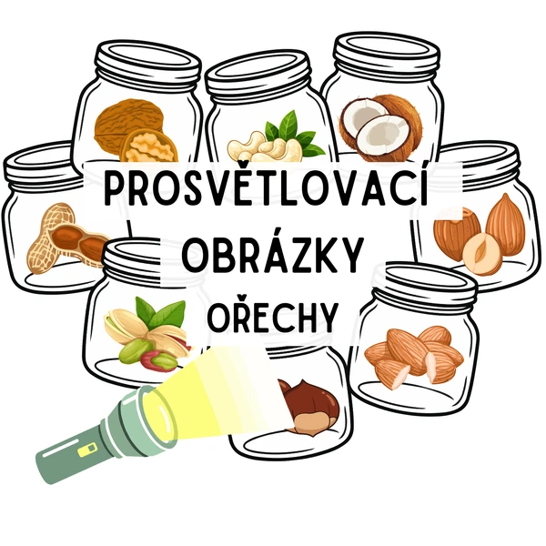 Prosvětlovací obrázky - ořechy