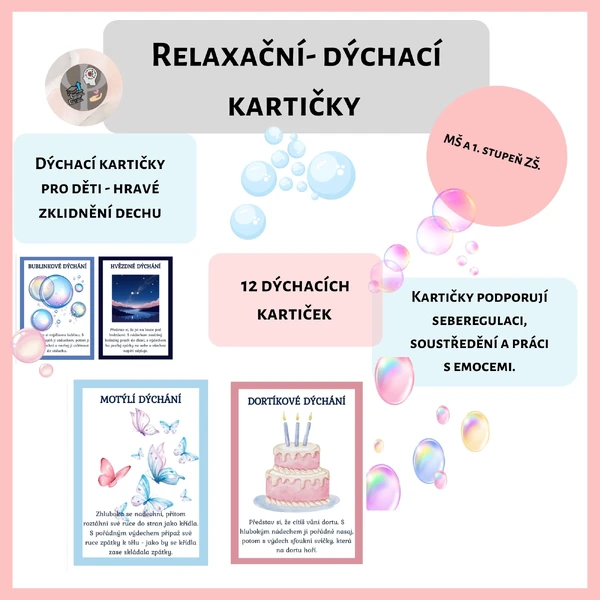 Relaxační dýchací kartičky