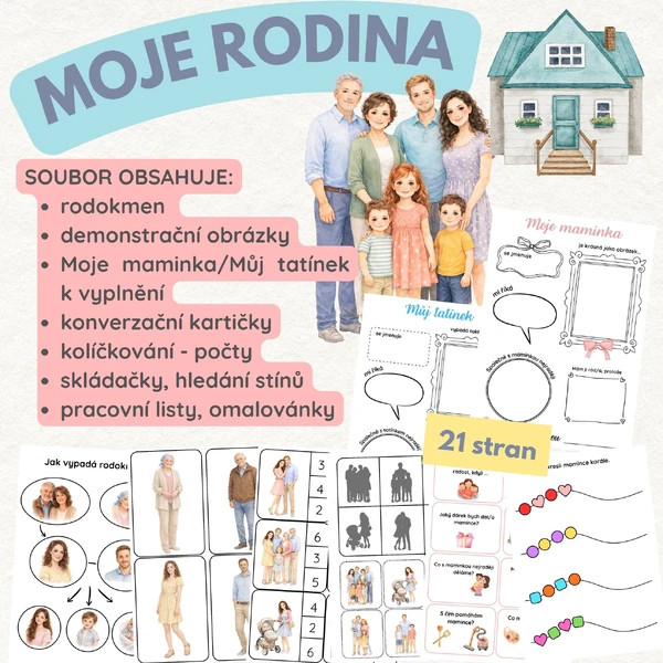 MOJE RODINA - velký soubor aktivit