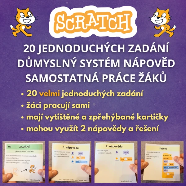 Scratch - 20 jednoduchých příkladů