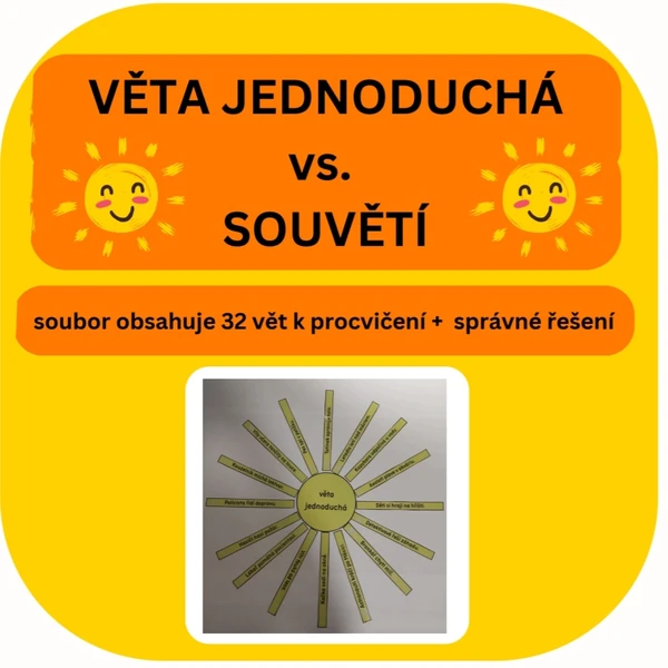 Věta jednoduchá vs. souvětí_SLUNÍČKA 
