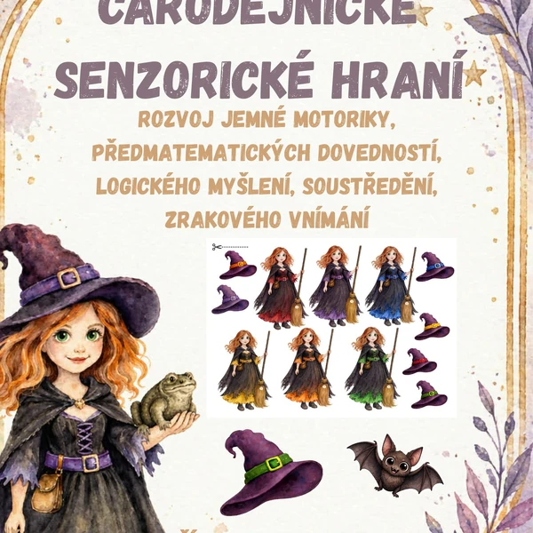Čarodějnické senzorické hraní 2