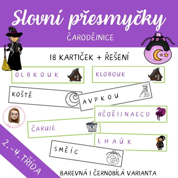 ČARODĚJNICE - Slovní přesmyčky