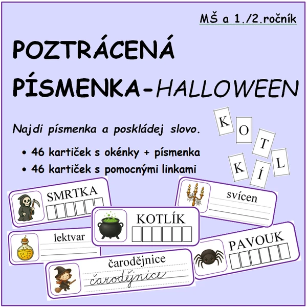 POZTRÁCENÁ PÍSMENKA - HALLOWEEN