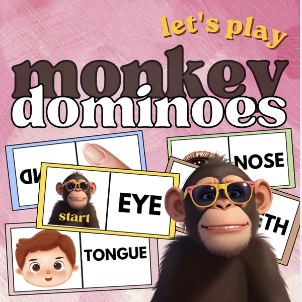 Monkey dominoes (Parts od the body)