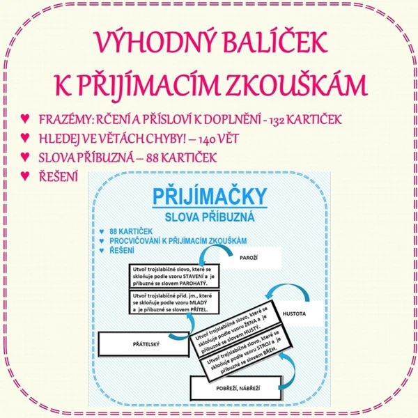 VÝHODNÝ BALÍČEK - PŘIJÍMAČKY