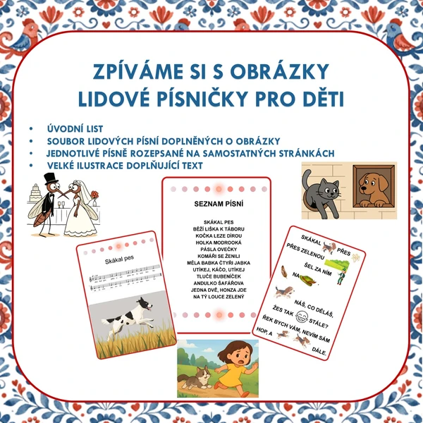 Zpíváme si s obrázky: Lidové písničky pro děti