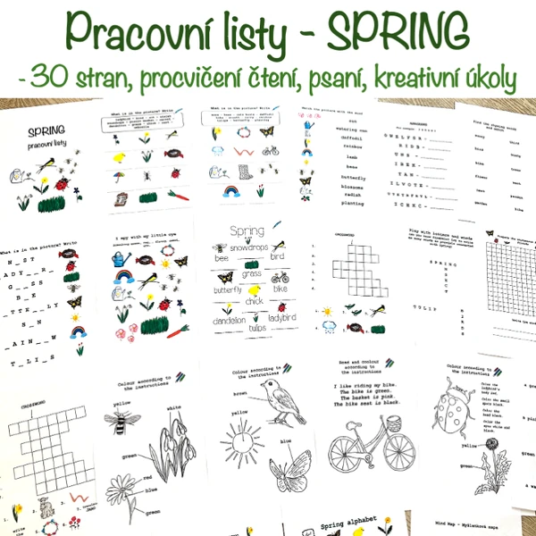 Spring - pracovní listy