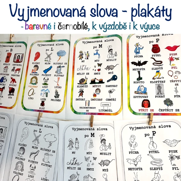 Plakáty - VYJMENOVANÁ SLOVA