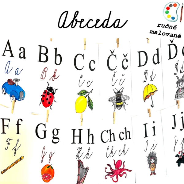 Abeceda na zeď