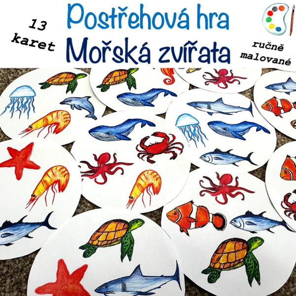 Postřehová hra - Mořská zvířata