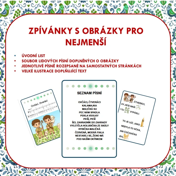 ZPÍVÁNKY S OBRÁZKY PRO NEJMENŠÍ