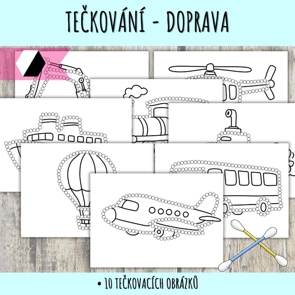 Tečkování - dopravní prostředky