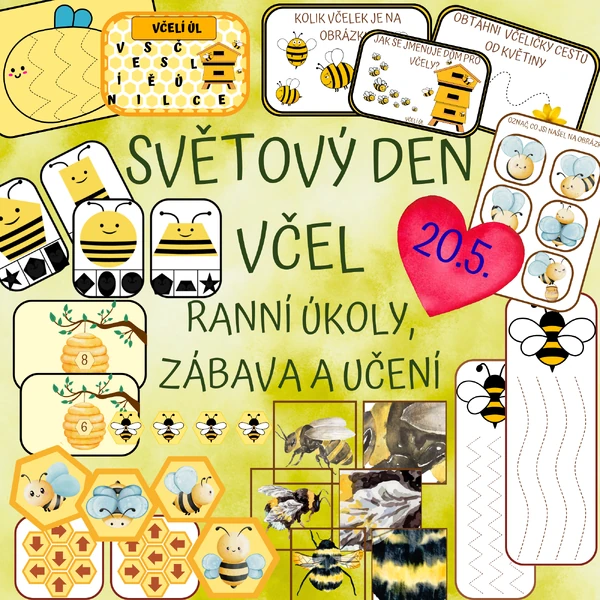 SVĚTOVÝ DEN VČEL - ranní úkoly, zábava a učení