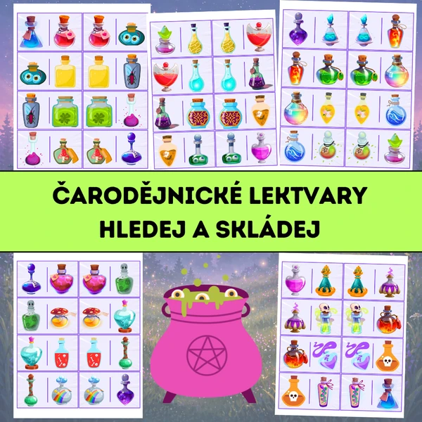 Čarodějnické lektvary: Hledej a skládej