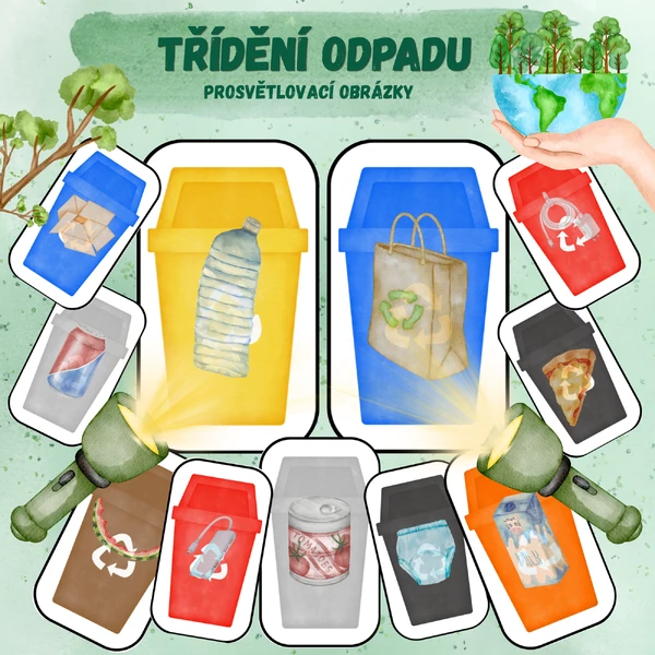 TŘÍDĚNÍ ODPADU - PROSVĚTLOVACÍ OBRÁZKY