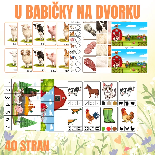 U BABIČKY NA DVORKU - HOSPODÁŘSKÁ ZVÍŘATA