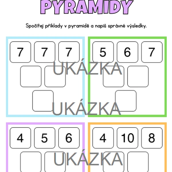 Hravé počítání: pyramidy a kolečka
